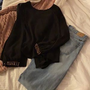 silky black top
